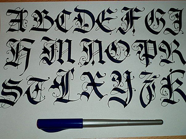 Blackletter Calligraphy